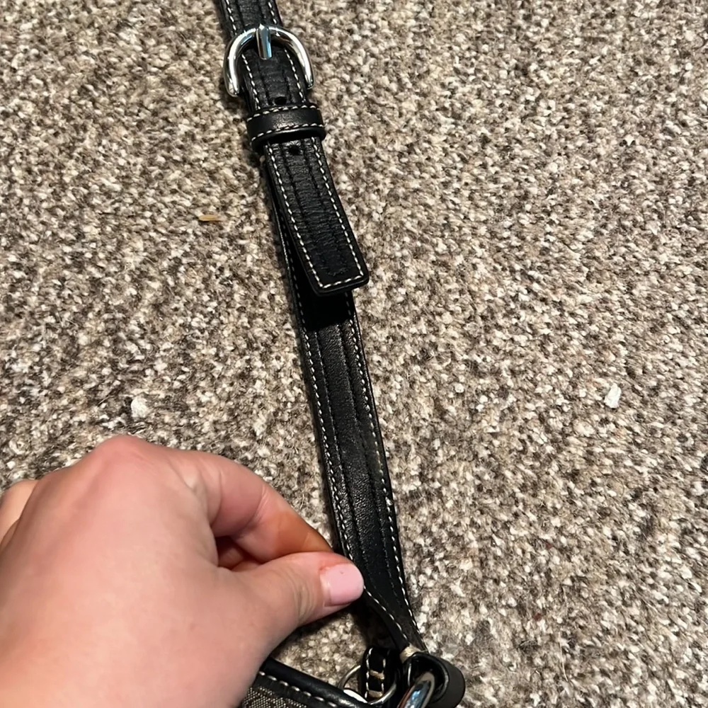 Coach Black and Gray Crossbody Bag